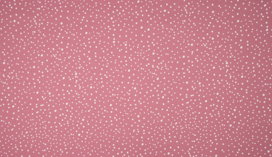 Baumwolle Popeline Love Dots - Altrosa